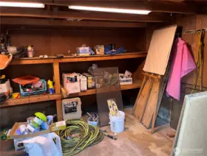 Inside Storage Shed