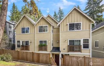 Garage in rear with additional parking along fence & Midvale Ave