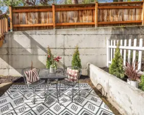 Spot for an urban garden, pet play area or taking in the sun!