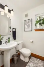 Main floor powder room