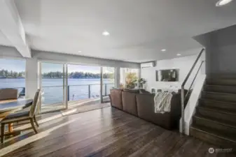 View from kitchen to great room and more Lake Views!