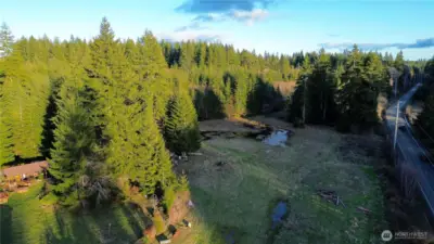 Birds Eye view of the field