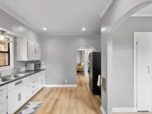 Large open kitchen