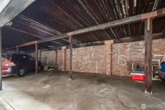 Large secured parking spot