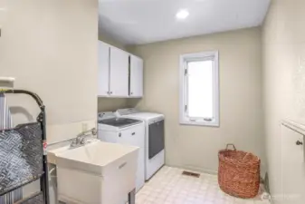 Main floor laundry room