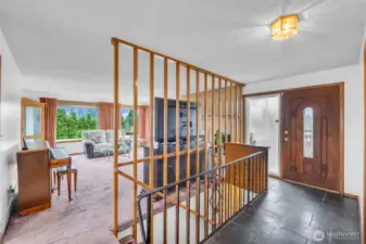 Entryway to Main level living where natural light awaits