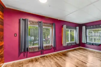 Looking from dining room