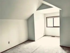 Large bonus room in mid level which can be used as an extra bedroom, office or playroom