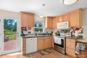 Kitchen w/amazing view of acreage & pasture