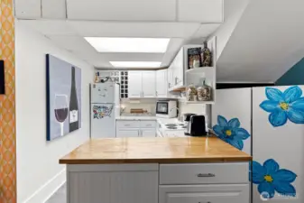 Efficient kitchen downstairs!