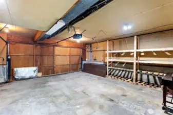 Large attached garage