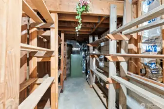 Extra Storage off the garage