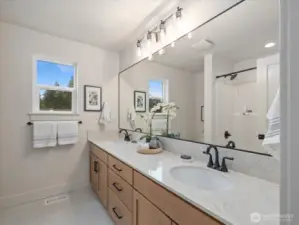 Second story main floor bath.