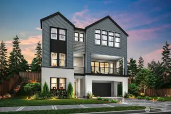 Exterior marketing rendering- colors and features may vary
