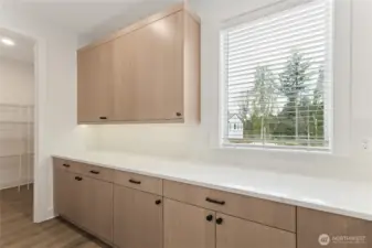 Hidden Appliance Kitchen/Butler's Pantry | Similar home for demonstration purposes only.  Colors and features will vary.  You will choose your interior finishes at our award winning design studio.