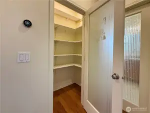 Walk-in pantry.