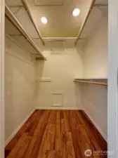Primary walk-in closet
