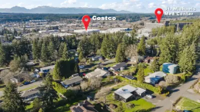 St Michaels and Costco just 2 minutes away