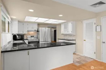 Kitchen view from living room #2