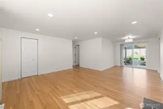 Abundant storage throughout the home, including a spacious front entry closet and a walk-in hallway closet