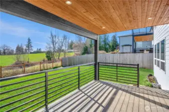 2nd view covered deck showing nature reserve