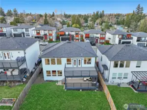 Elevated view of neighborhood