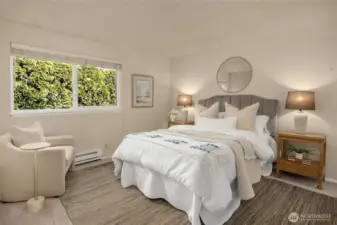 Primary bedroom is ensuite.