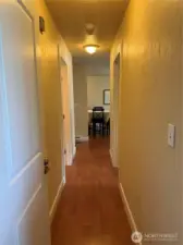 Locking doors between studio and 1 bed unit