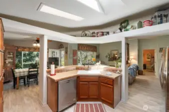 Kitchen looking towards living room