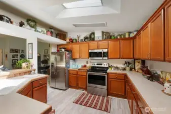 Kitchen from dining area