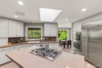 Updated Kitchen with Gas Cooktop and Stainless Steel Appliaces