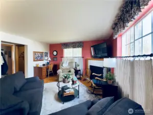 Your family room from back door
