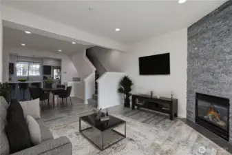 Spacious Living Room w/ Lots of Natural Light!