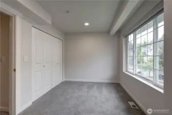 Generously sized 2nd bedroom.