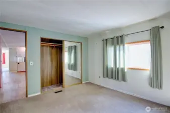 Primary is located at the back of the home.