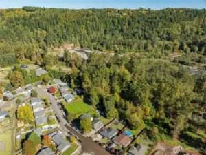 Enjoy the small-town experience Orting offers while keeping all the conveniences you need. Carbon River in the background.