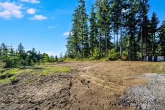 Level build site -Southeastern view