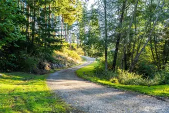 Driveway easement access to lower level of property