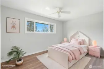 Virtually Staged 2nd Bedroom