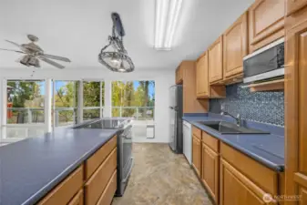 Kitchen looking west