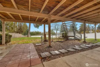 Lower level under the deck