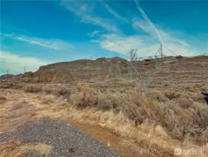 Lower tier west view with RV/trailer spot