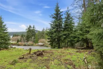 Likely build site, could be built up to best capture water views