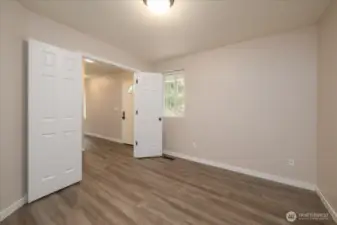 Main house: Office/Den off of entry on main floor.