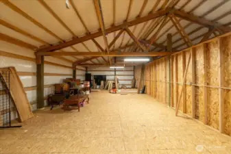 Shop: Upper level storage or potential apartment space.