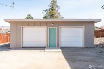 Detached garage could be used for additional rental income.