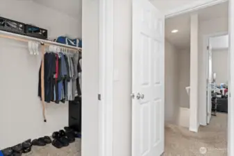 Primary closet.