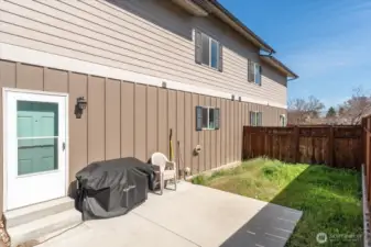 Both units have fenced back yards with patios.