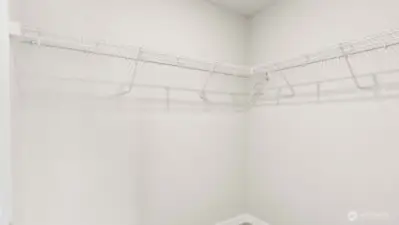 Spacious primary closet!