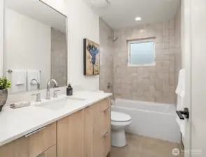 Secondary Bath With Radiant Floor Heat